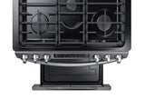 5.8 cu. ft. Slide-in Gas Range with Convection in Black Stainless Steel