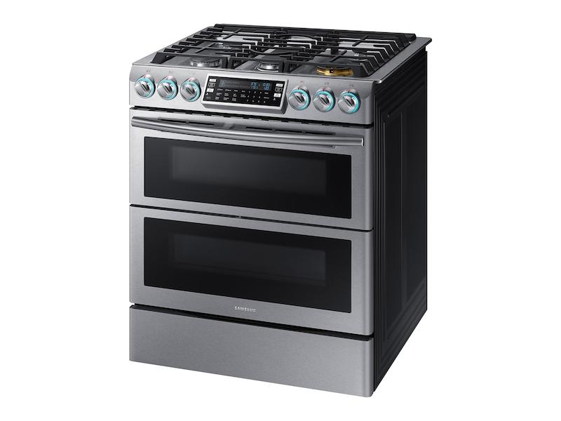 5.8 cu. ft. Slide-In Gas Range with Flex Duo™ & Dual Door in Stainless Steel