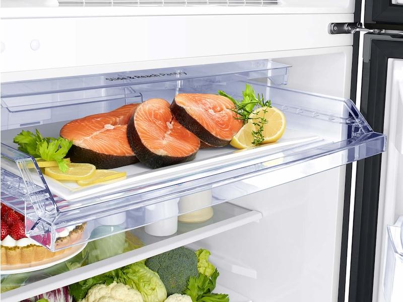 18 cu. ft. Top Freezer Refrigerator with FlexZone™ in Black Stainless Steel