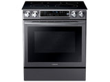 5.8 cu. ft. Slide-in Electric Range with Dual Convection in Black Stainless Steel