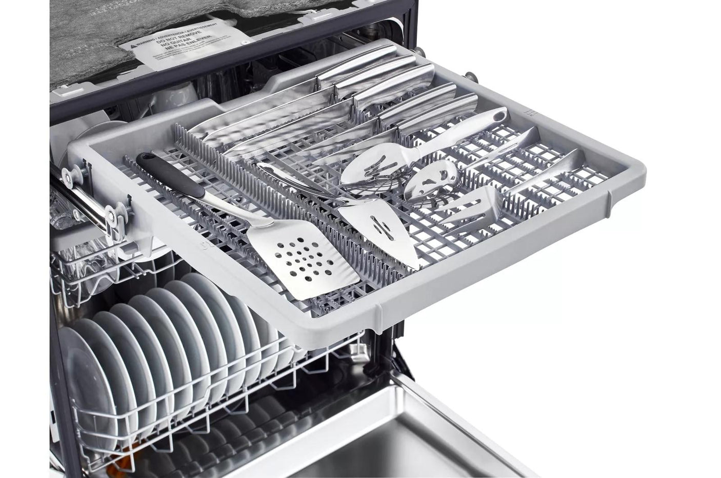 24-inch Wide QuadWash™ Front Control Dishwasher - Stainless Steel