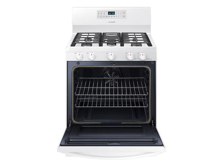 5.8 cu. ft. Freestanding Gas Range with Convection in White