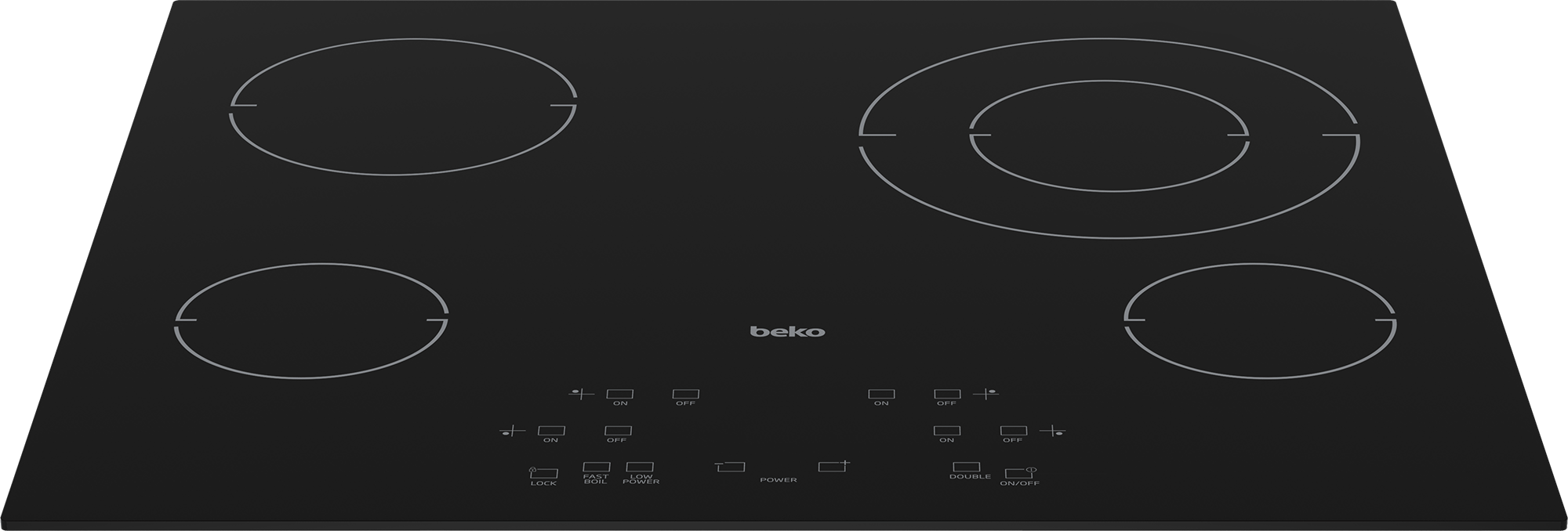 24" Built-In Electric Cooktop with 4 Burners and Touch Control