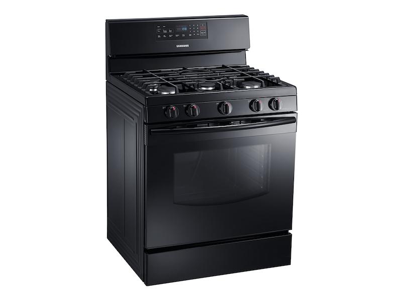 5.8 cu. ft. Gas Range in Black