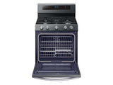 5.8 cu. ft. Freestanding Gas Range with True Convection and Steam Reheat in Black Stainless Steel