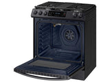6.0 cu. ft. Smart Slide-in Gas Range with Convection in Black Stainless Steel