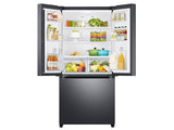 18 cu. ft. Smart Counter Depth 3-Door French Door Refrigerator in Black Stainless Steel