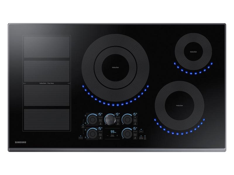 36" Smart Induction Cooktop in Black Stainless Steel