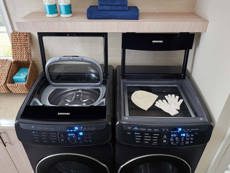 7.5 cu. ft. Smart Electric Dryer with FlexDry™ in Black Stainless Steel