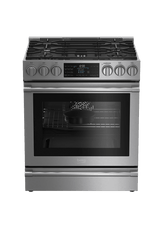 30" Stainless Steel Slide-In Dual Fuel Range