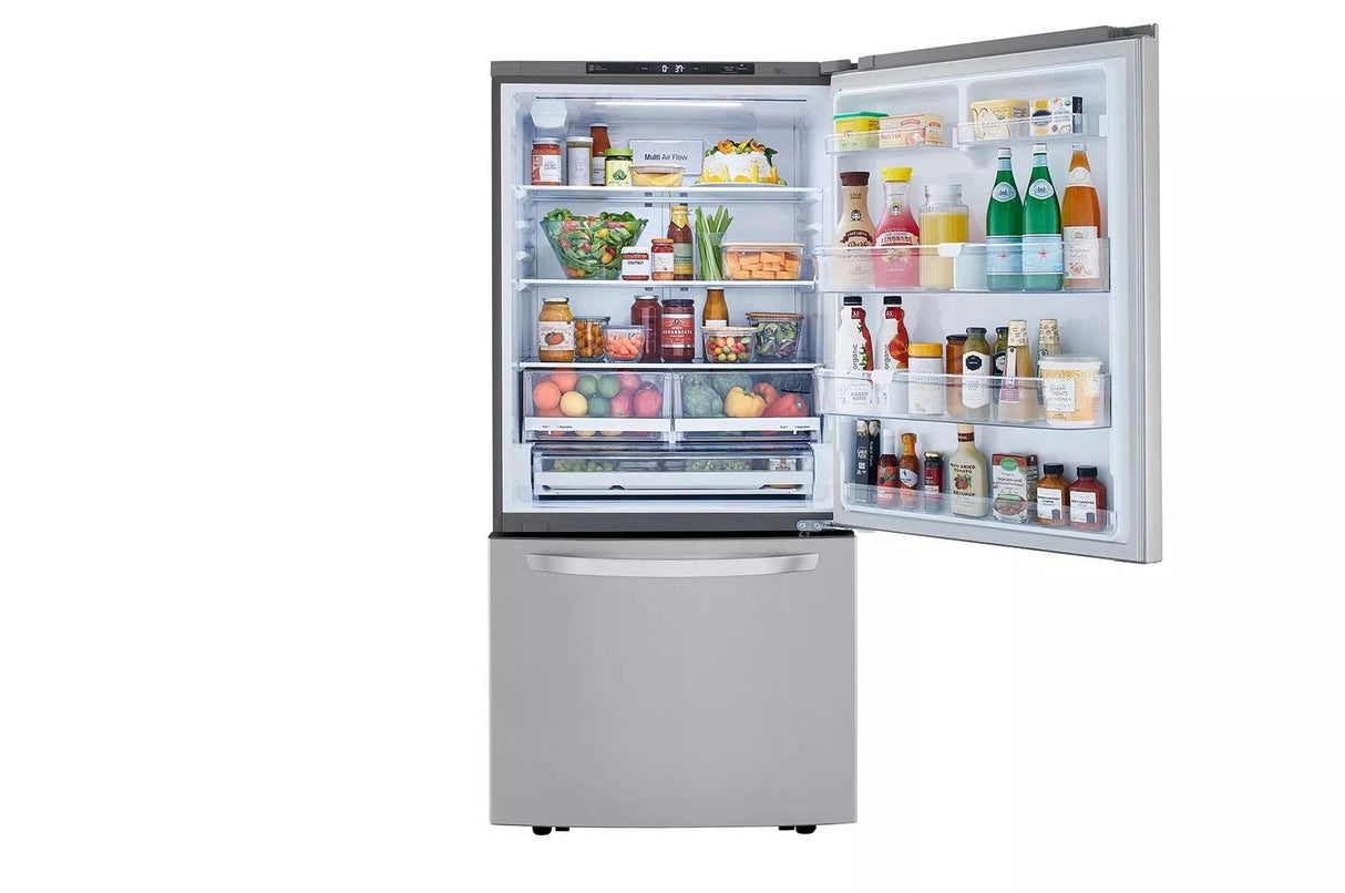 26 cu. ft. 33-inch Wide Bottom Freezer Refrigerator - Stainless Steel