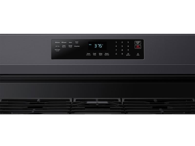 6.0 cu. ft. Smart Freestanding Gas Range with No-Preheat Air Fry & Convection in Black Stainless Steel
