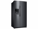 25 cu. ft. Side-by-Side Refrigerator with In-Door Ice Maker in Black Stainless Steel
