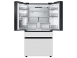 Bespoke 4-Door French Door Refrigerator (23 cu. ft.) with AutoFill Water Pitcher in White Glass