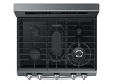 5.8 cu. ft. Freestanding Gas Range with True Convection and Steam Reheat in Black Stainless Steel