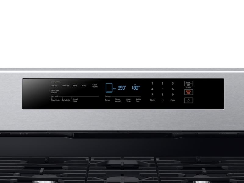 5.8 cu. ft. Freestanding Gas Range with True Convection in Stainless Steel