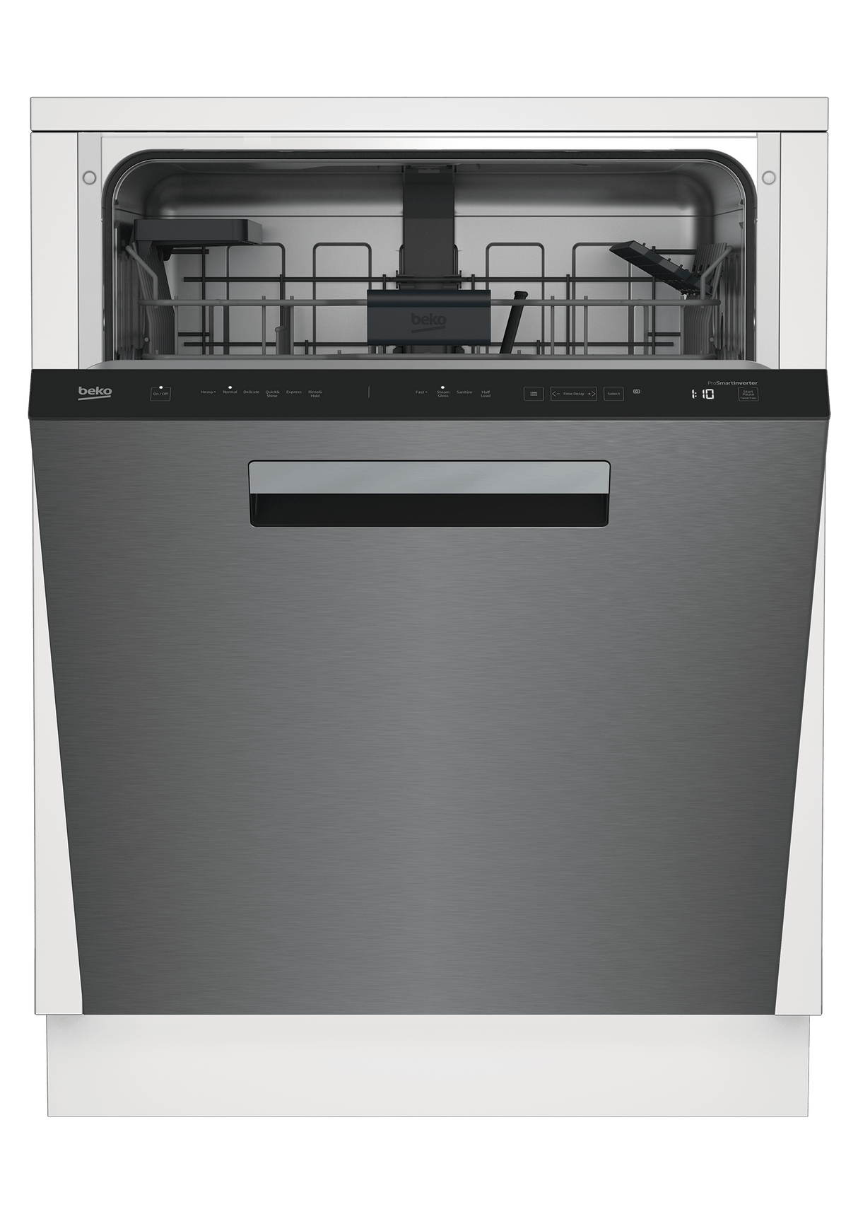 Tall Tub Stainless Dishwasher, 14 place settings, 45 dBa, Top Control with Pocket Handle