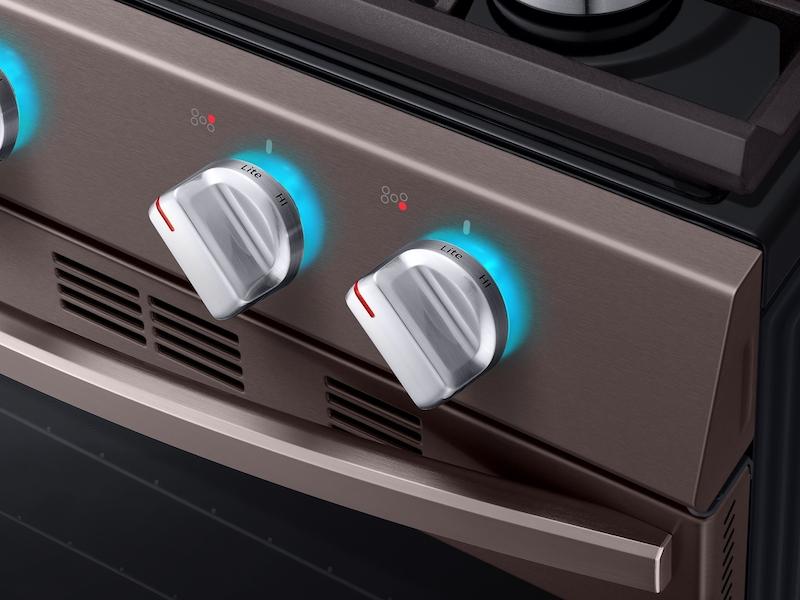 5.8 cu. ft. Freestanding Gas Range with True Convection in Tuscan Stainless Steel