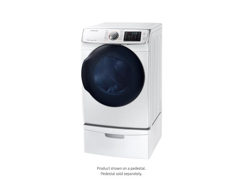 7.5 cu. ft. Smart Gas Dryer with MultiSteam™ in White
