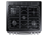 5.8 cu. ft. Slide-in Gas Range with Convection in Black Stainless Steel