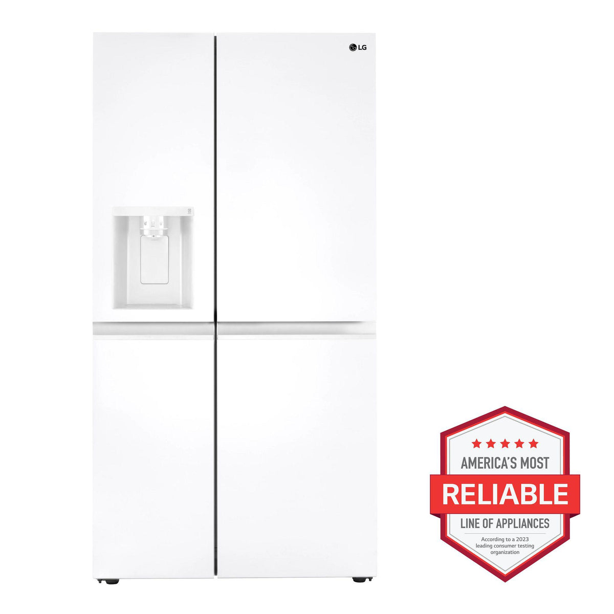 27 cu. ft. Side-by-Side Refrigerator with Smooth Touch Ice Dispenser