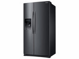 25 cu. ft. Side-by-Side Refrigerator with In-Door Ice Maker in Black Stainless Steel