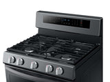 5.8 cu. ft. Freestanding Gas Range with True Convection in Black Stainless Steel