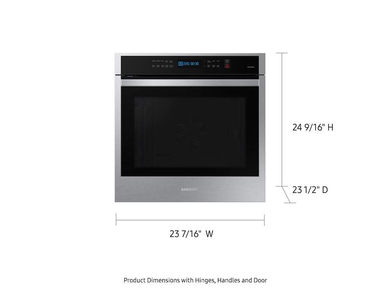 24" 3.1 cu. ft. Single Electric Wall Oven with Convection and Wi-Fi in Stainless Steel