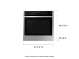 24" 3.1 cu. ft. Single Electric Wall Oven with Convection and Wi-Fi in Stainless Steel