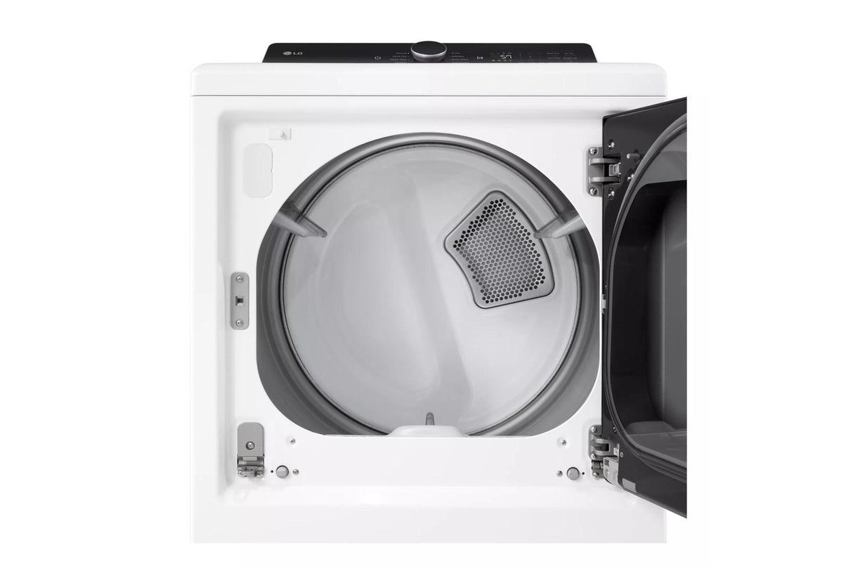 7.3 cu. ft. Ultra Large Capacity Rear Control Electric Dryer with LG EasyLoad™ Door and AI Sensing