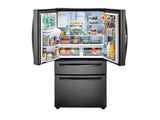 22 cu. ft. Food Showcase Counter Depth 4-Door French Door Refrigerator in Black Stainless Steel