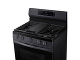 6.0 cu. ft. Smart Freestanding Gas Range with No-Preheat Air Fry & Convection in Black Stainless Steel