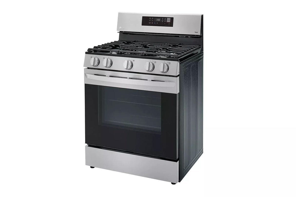 LG 2 Piece Gas Range and Over the Range Microwave Set  LRGL5823S & MVEL2033F