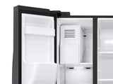 25 cu. ft. Side-by-Side Refrigerator with LED Lighting in Black Stainless Steel