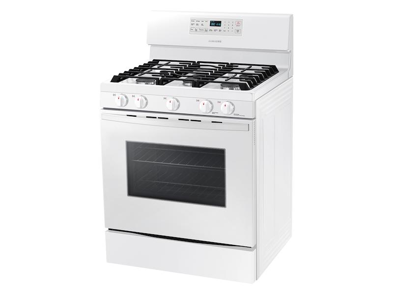5.8 cu. ft. Freestanding Gas Range with Convection in White