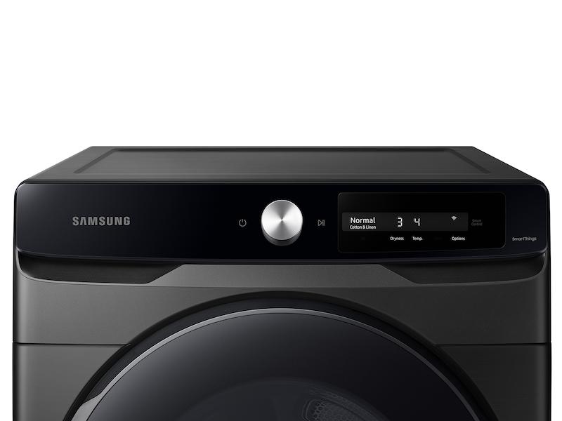 7.5 cu. ft. Smart Dial Electric Dryer with Super Speed Dry in Brushed Black
