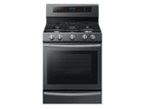 5.8 cu. ft. Freestanding Gas Range with True Convection and Steam Reheat in Black Stainless Steel