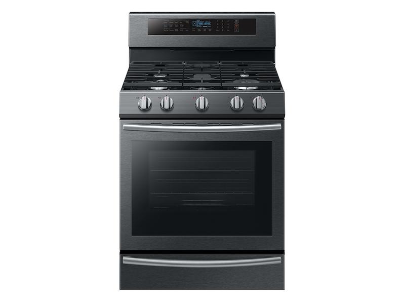 5.8 cu. ft. Freestanding Gas Range with True Convection and Steam Reheat in Black Stainless Steel