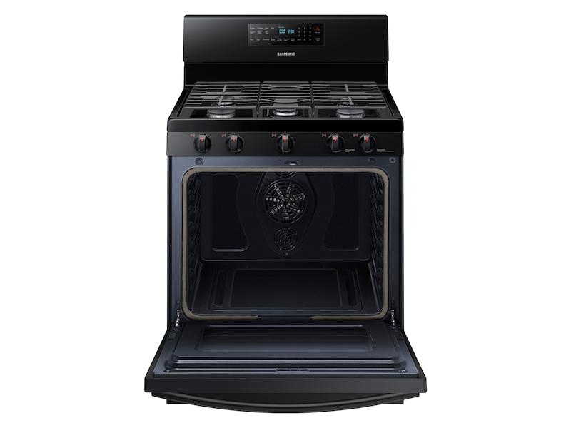 5.8 cu. ft. Freestanding Gas Range with Convection in Black