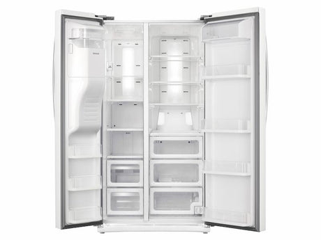 25 cu. ft. Side-by-Side Refrigerator with In-Door Ice Maker in White