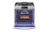 6.3 cu. ft. Smart Gas Slide-in Range with InstaView® ProBake Convection®, Air Fry, and Air Sous Vide