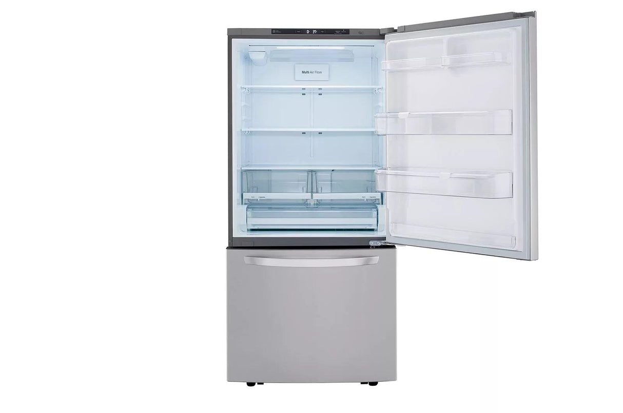 26 cu. ft. 33-inch Wide Bottom Freezer Refrigerator - Stainless Steel