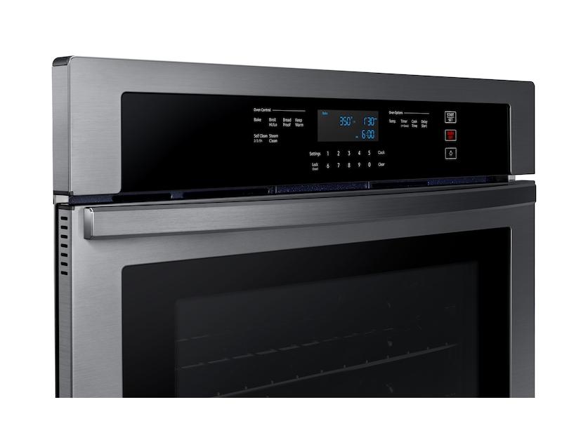 30" Single Wall Oven in Black Stainless Steel