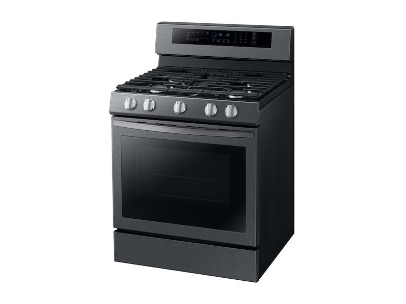 5.8 cu. ft. Freestanding Gas Range with True Convection in Black Stainless Steel