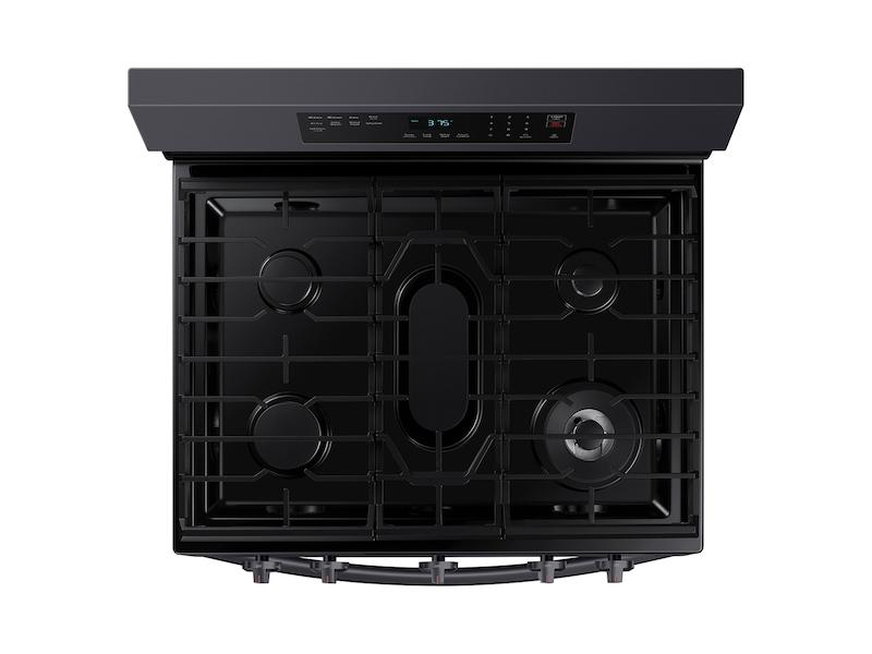 6.0 cu. ft. Smart Freestanding Gas Range with No-Preheat Air Fry & Convection in Black Stainless Steel
