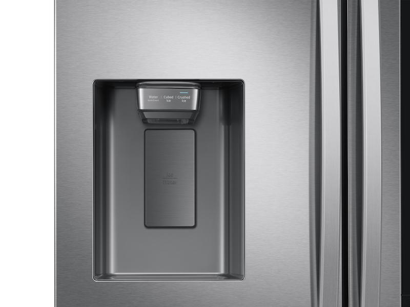 26.5 cu. ft. Large Capacity 3-Door French Door Refrigerator with Family Hub™ and External Water & Ice Dispenser in Stainless Steel