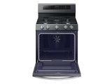 5.8 cu. ft. Freestanding Gas Range with True Convection in Black Stainless Steel