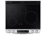 Bespoke 6.3 cu. ft. Smart Rapid Heat Induction Slide-in Range with Air Fry & Convection+ in White Glass