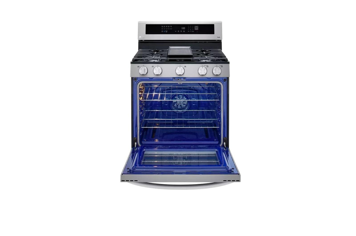 5.8 cu ft. Smart Wi-Fi Enabled True Convection InstaView® Gas Range with Air Fry