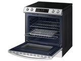 Bespoke 6.3 cu. ft. Smart Front Control Slide-In Electric Range with Air Fry & Wi-Fi in White Glass